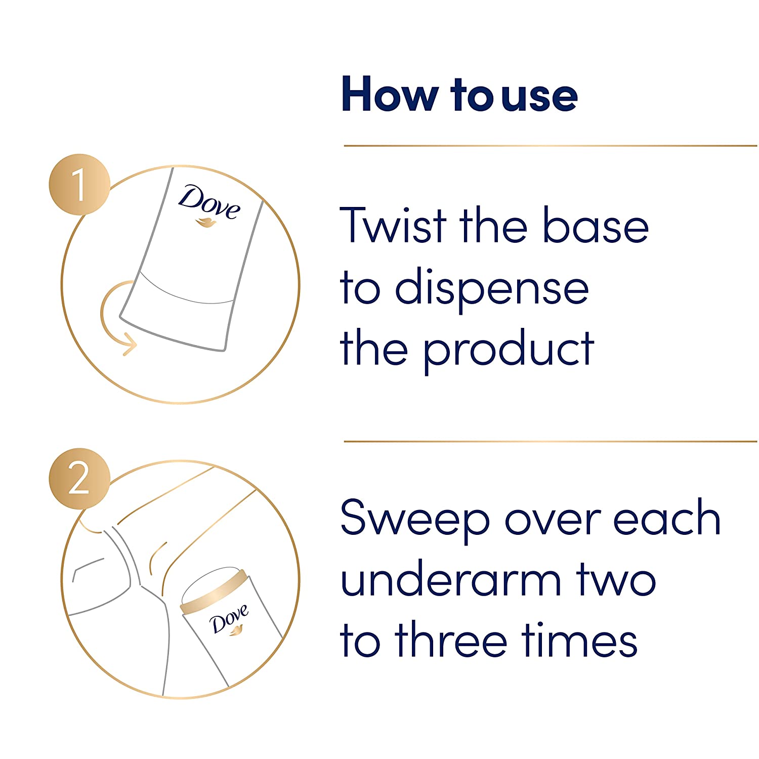 Dove Ultimate Antiperspirant Deodorant Stick Peony and Rose Water 2.6 oz 2 Count - Image 5